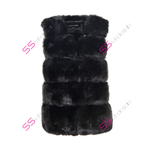 Dámska kožušinová vesta 1bag 4 pcs