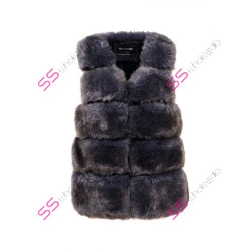 Dámska kožušinová vesta 1bag 4 pcs