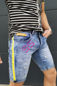 Pánske džínsové bermudy+