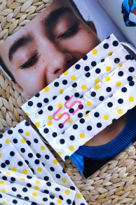 Bodkované rúško 100% bavlna