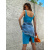 Modré basic šaty YVONNE*