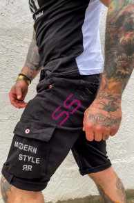 Teplákové bermudy s gumeným pásom+