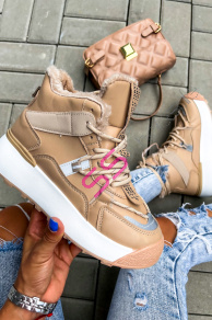 Zateplené platformové tenisky ZHENY-