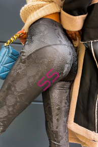 Dámske koženkové legíny+