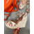 Kvetované platformové sandále na viazanie MEDLEY