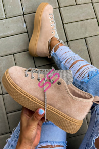 Tenisky zdobené kamienkami MARIEL*