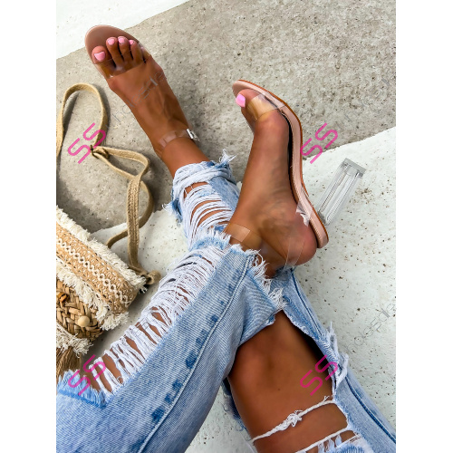 Transparentné sandále MYRLA-