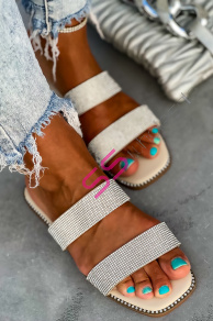 Šľapky zdobené kamienkami ONELLA-