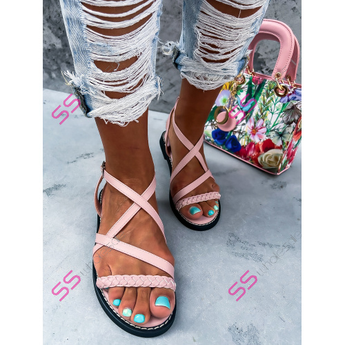Baby pink sandále ABRILLA-