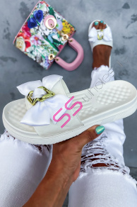 Gumené papuče s mašľou RIBBON+