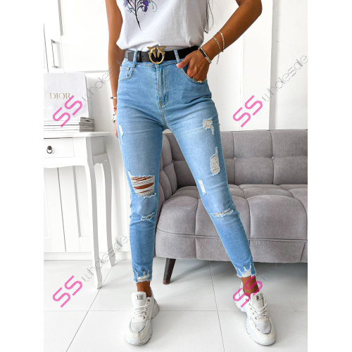 Roztrhané fashion rifle bez opasku+