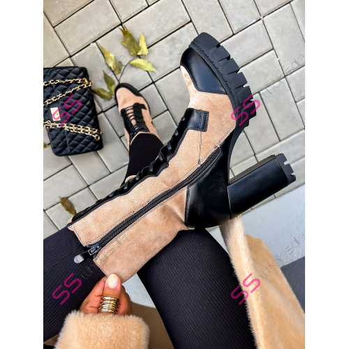 Kotníkové šnúrovacie čižmy MAISHA-