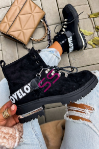 Členkové šnúrovacie čižmy MARYANN+