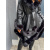 Koženková zimná bunda s kožušinkou MENODORA