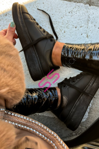 Čierne platformové tenisky CORINA+