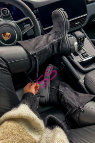 Čierne dámske čižmy LETICIA+