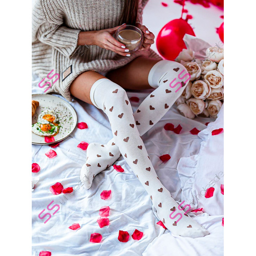 Biele dámske nadkolienky LOVE-