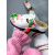 Vzorované zdravotnícke šľapky FLAMINGO