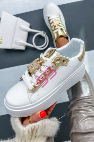 Dámske tenisky so zlatou ozdobou YASMINE+