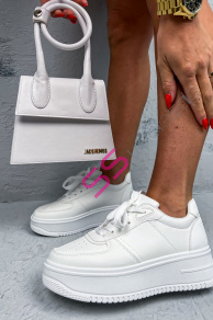 Biele platformové tenisky LANEY-