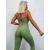 Army green elastické legíny+