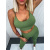 Army green elastické legíny+