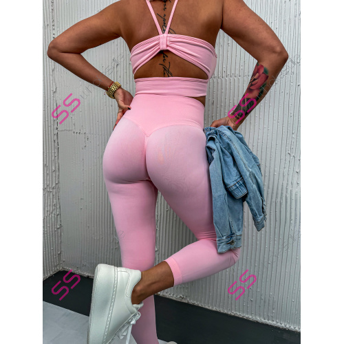 Baby pink elastické legíny+