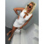 Elegantné biele dámske šaty LACEY+