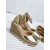 Zlaté sandálové espadrilky AVALON+