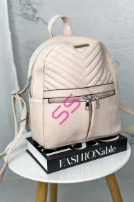 Broskyňový ruksak so striebornými detailmi KITTY+