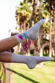 Sivé dámske ponožky MIAMI+