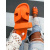 Oranžové dámske šľapky HENRIETT+