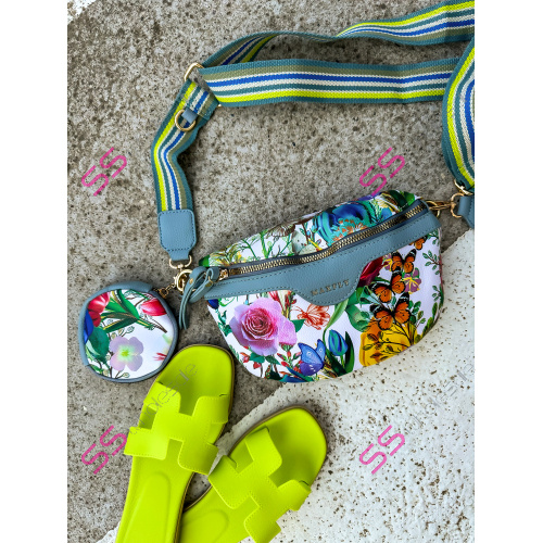 Kvetovaná crossbody kabelka ZENA+