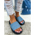 Modré denim šľapky OLIVIA+