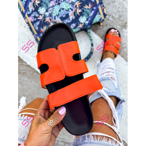 Oranžové dámske šľapky KIMBER-