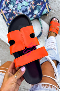 Oranžové dámske šľapky KIMBER-