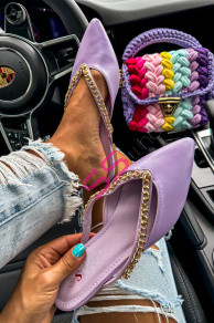 Dámske šľapky so zlatou ozdobou BRYNN-