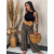 Čierny crop-top KORYN+