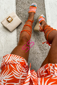 Platformové sandále na viazanie CRISTINA+