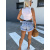 Roztrhané denim šortky s opaskom LITA+