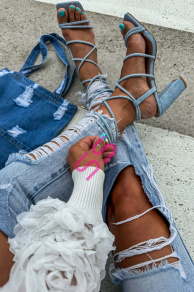 Elegantné sandále na viazanie DENA-