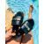 Dámske šľapky so zlatou ozdobou ROMILLA+