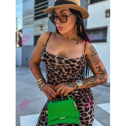 Leopardie šifónové šaty LUANA+