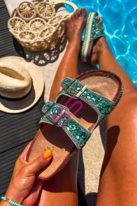 Šľapky zdobené kamienkami CORABEL+