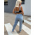 Roztrhané mom fit rifle zdobené kamienkami+