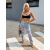 Roztrhané mom fit rifle zdobené kamienkami+
