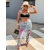 Roztrhané mom fit rifle zdobené kamienkami+