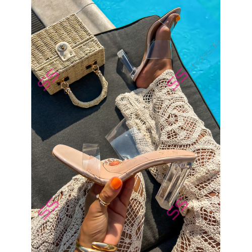 Transparentné sandále TAVERY-