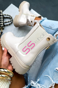 Lakované členkové čižmy WILSON+