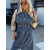 Dlhé kombinované denim šaty FLYNN+